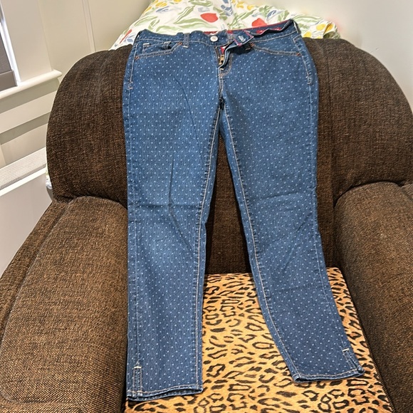 Lucky Brand Polka Dot Skinny Jeans - Picture 2 of 3